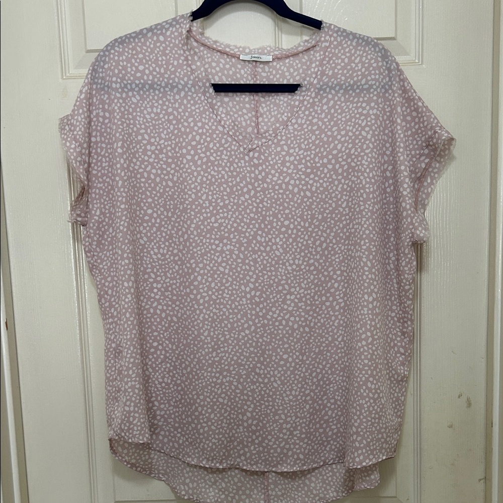 Jodifl Top, with fringe on arms and neckline, flow oversized